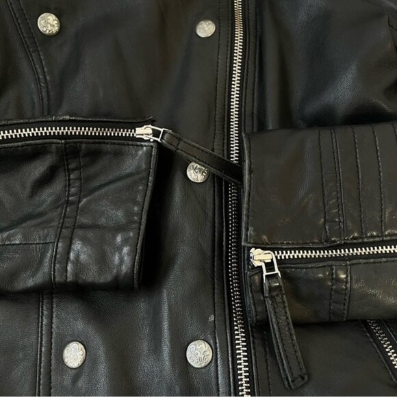 Danier Genuine Lamb Leather Biker Jacket Size XS - Picture 15 of 15